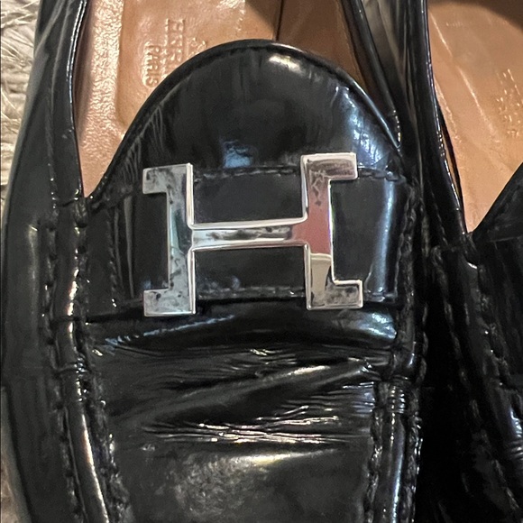 Hermes Constance Leather Loafers